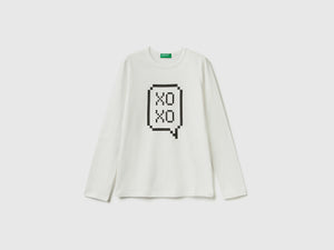 T-shirt manica lunga 100% cotone