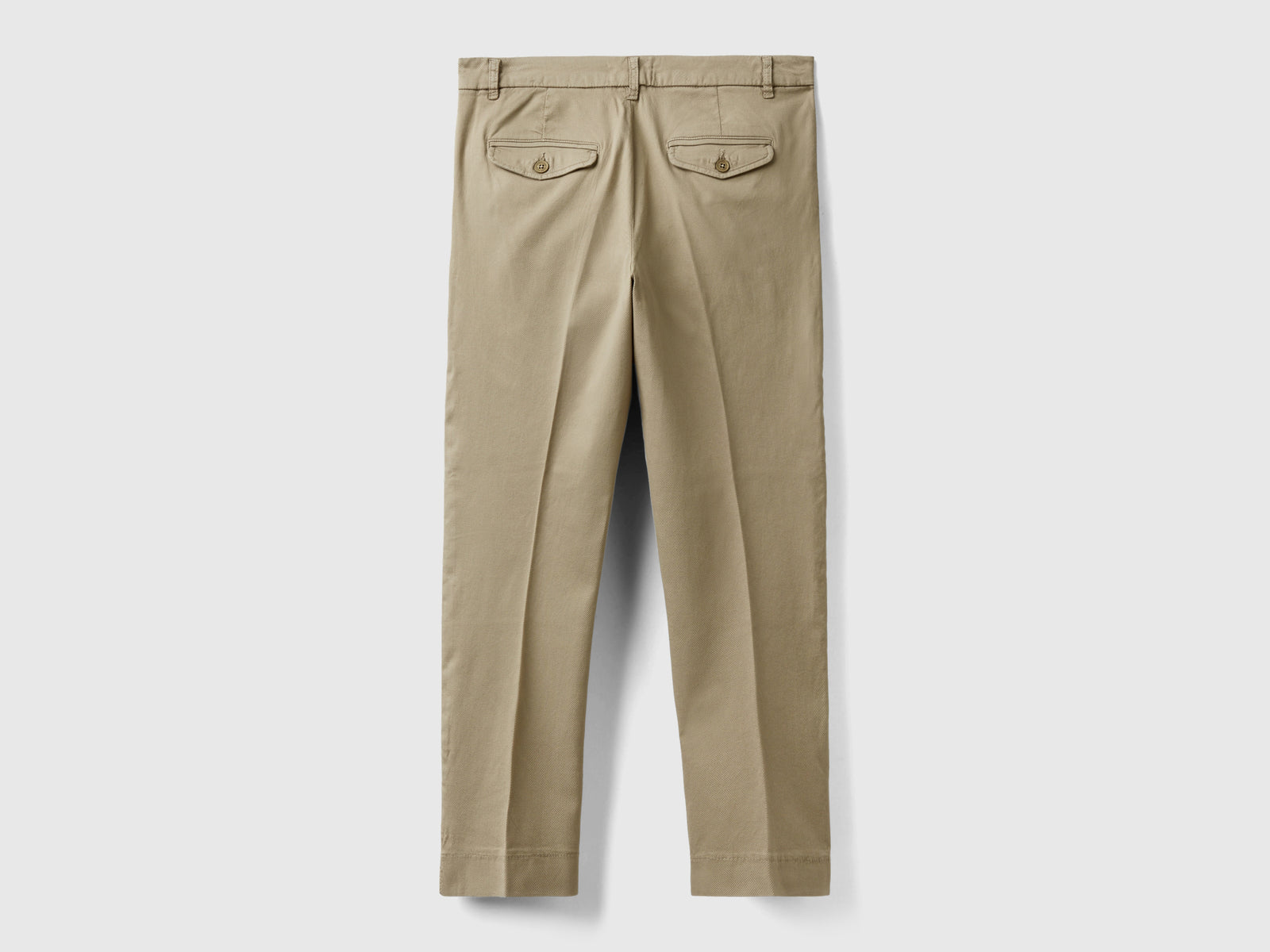 Chino cropped in cotone stretch da donna beige 2 | Benetton Outlet