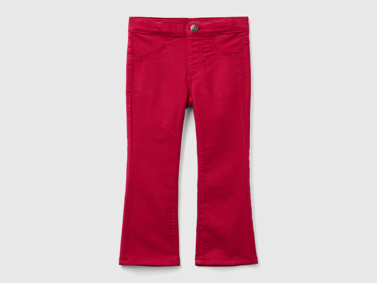 Pantaloni elasticizzati a zampa