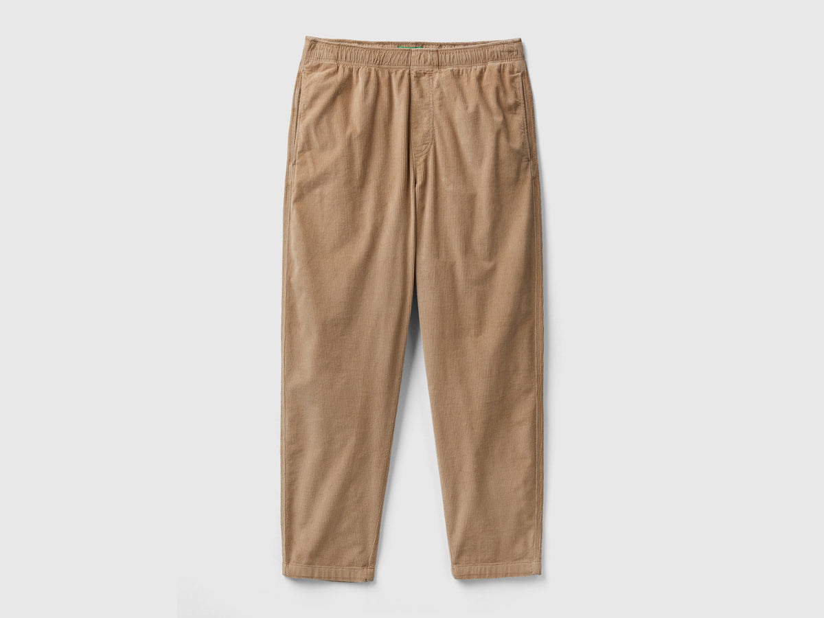 Joggers in velluto con coulisse