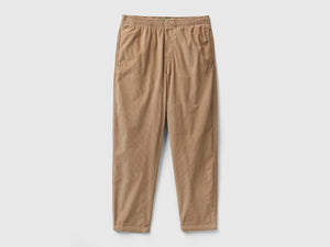 Joggers in velluto con coulisse