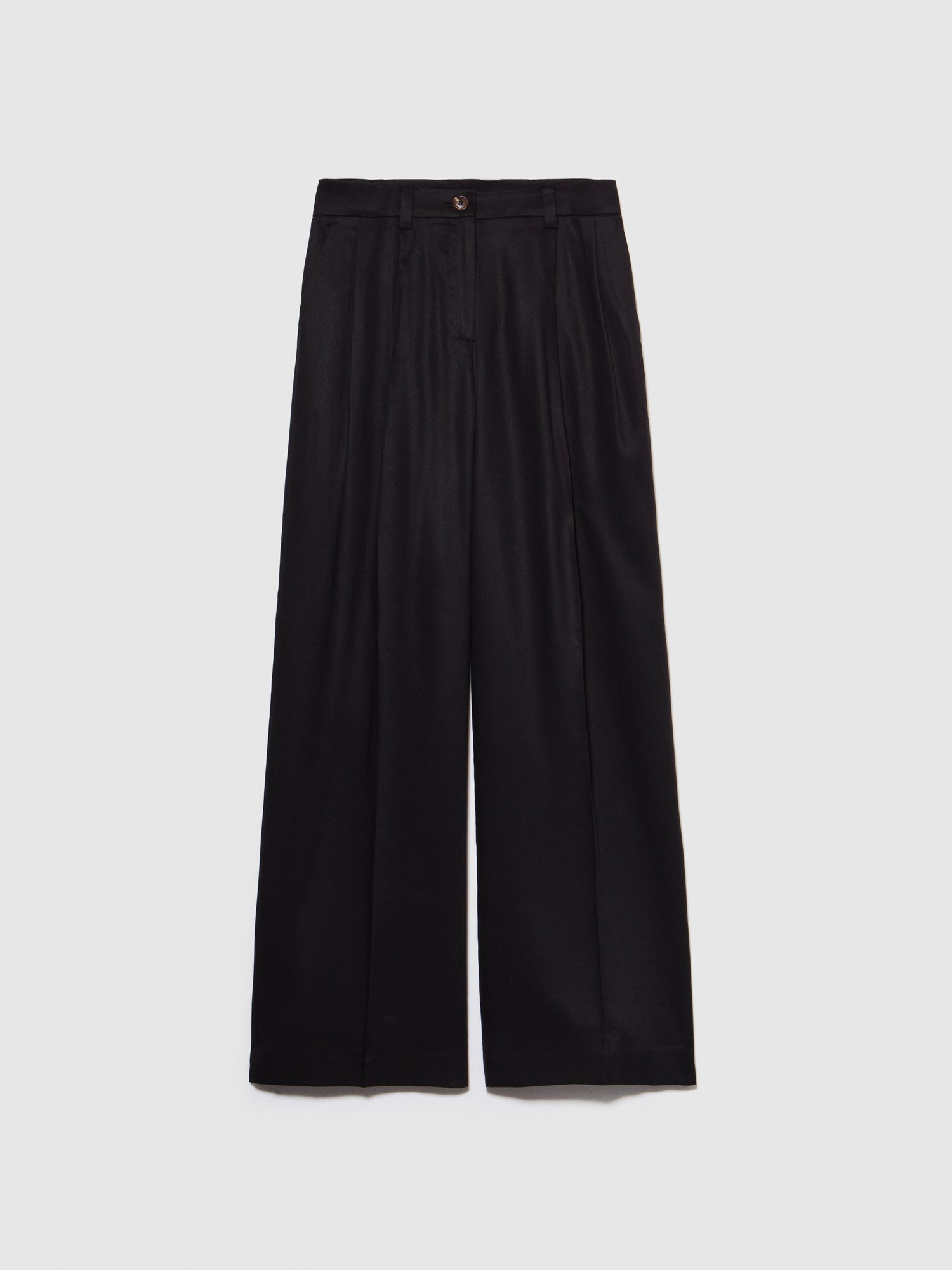 Pantaloni flare a vita bassa da donna nero | Sisley Outlet