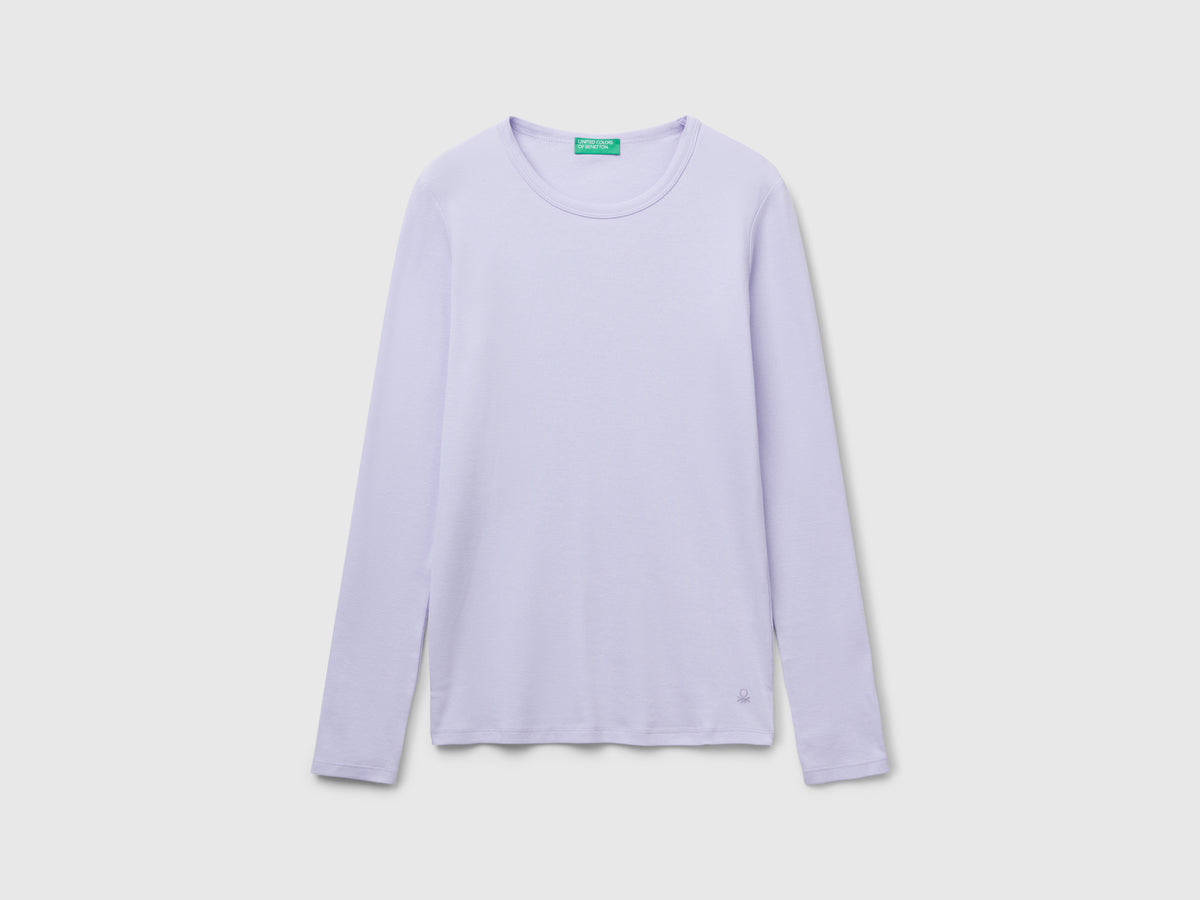 T-shirt manica lunga 100% cotone