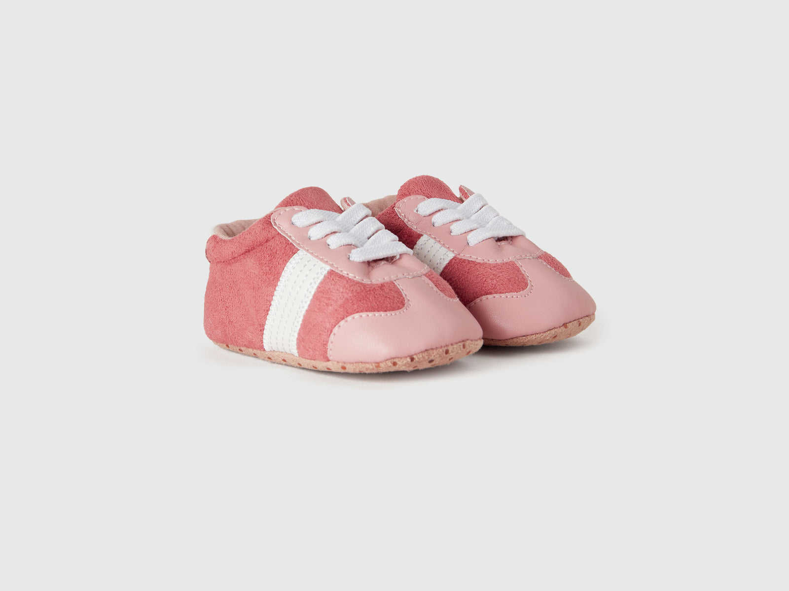 Scarpe primi passi da neonato rosa 3 | Benetton Outlet