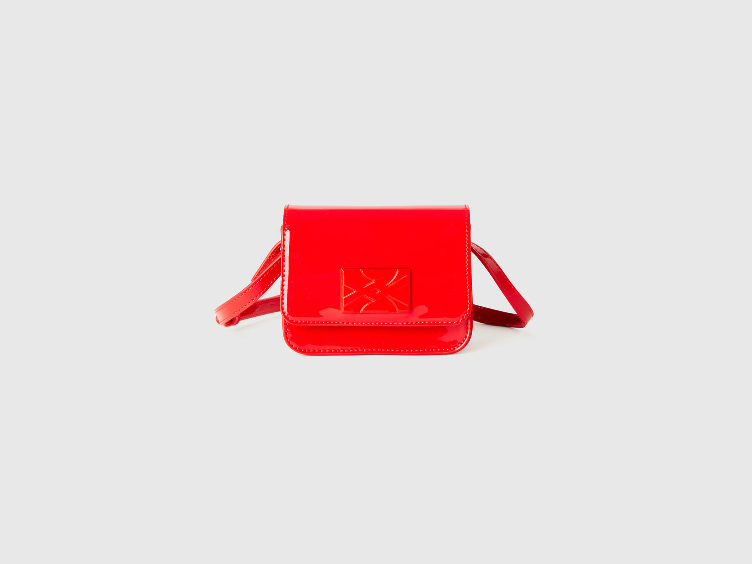 Be Bag mini lucido da bambina rosso | Benetton Outlet