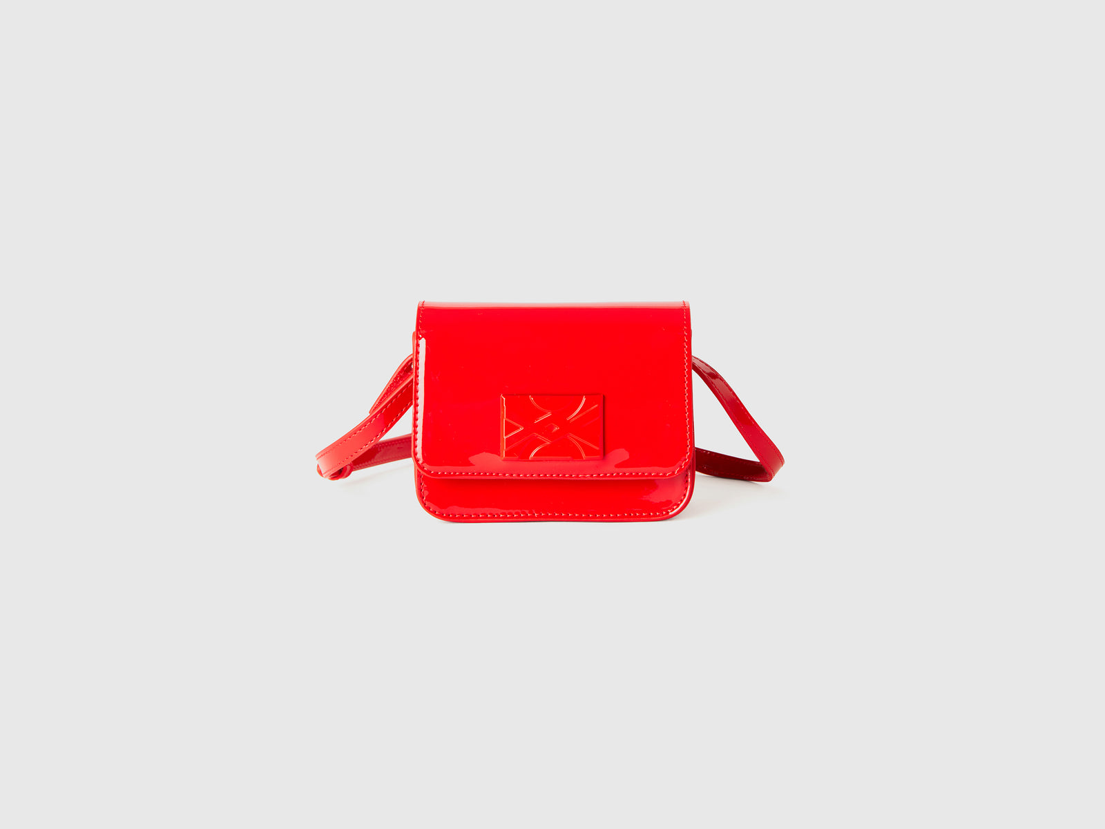 Be Bag mini lucido da bambina rosso | Benetton Outlet
