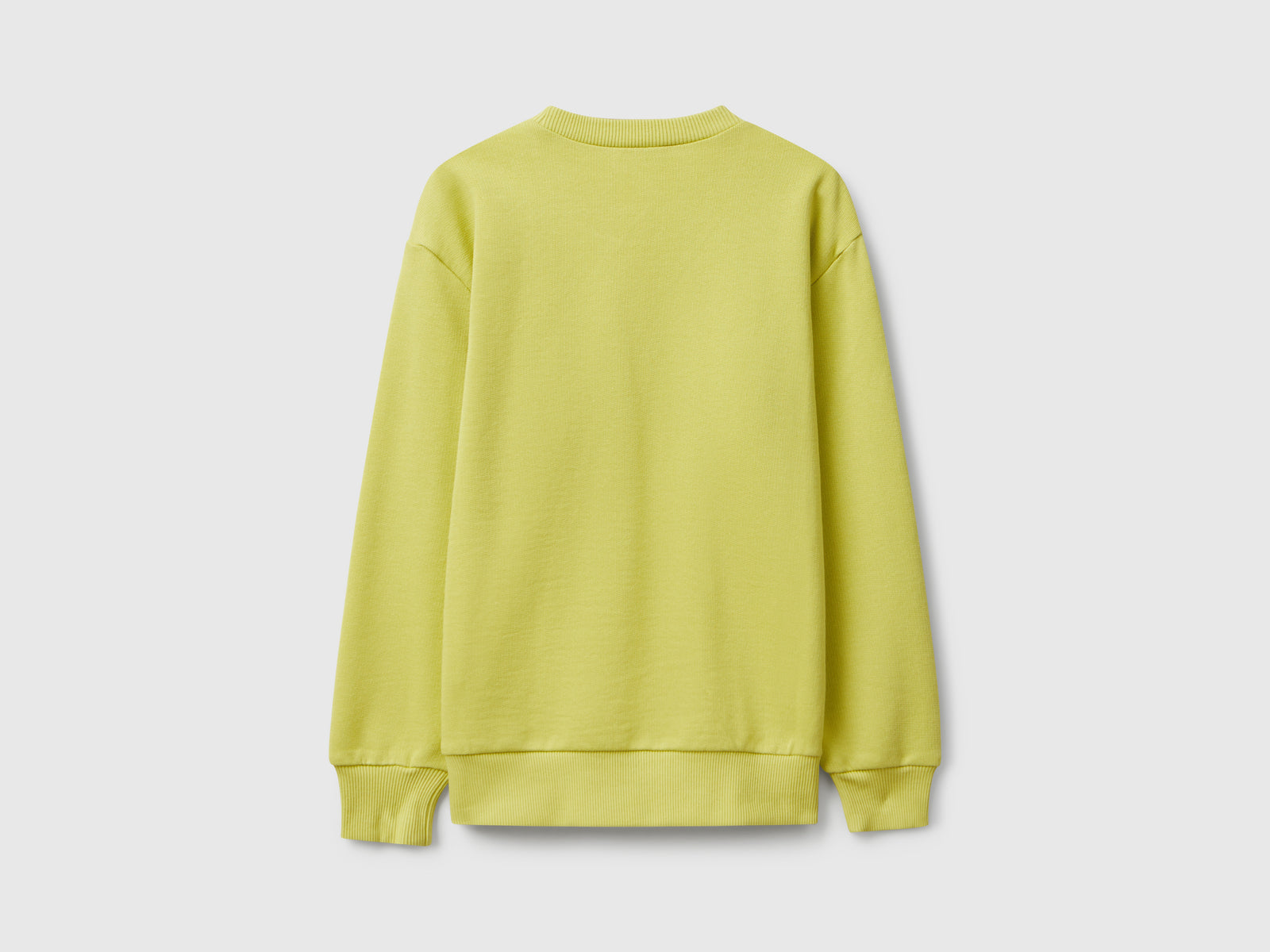 Felpa con stampa slogan da bambino giallo 2 | Benetton Outlet