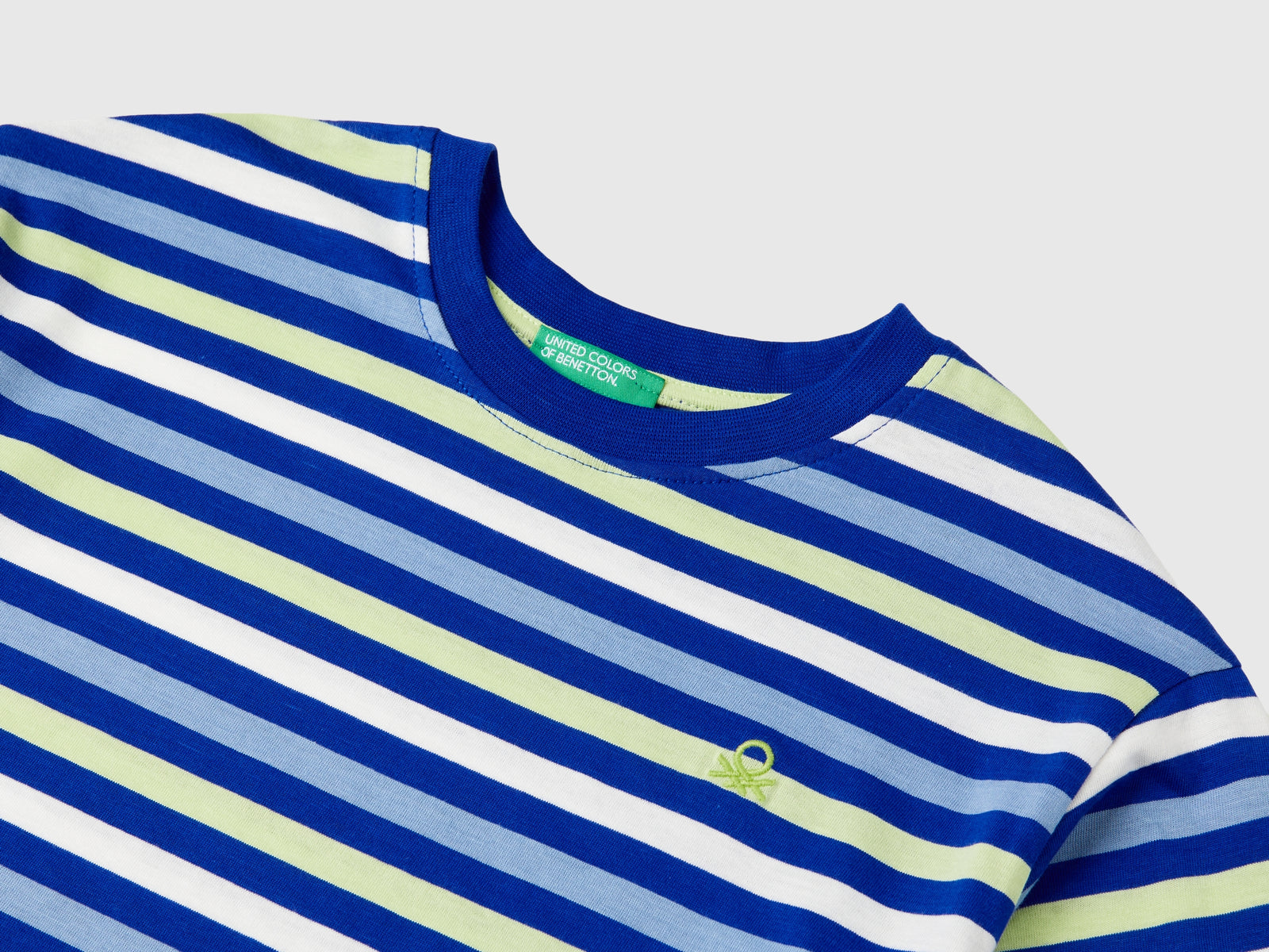 T-shirt a righe 100% cotone da bambino multi-color 3 | Benetton Outlet