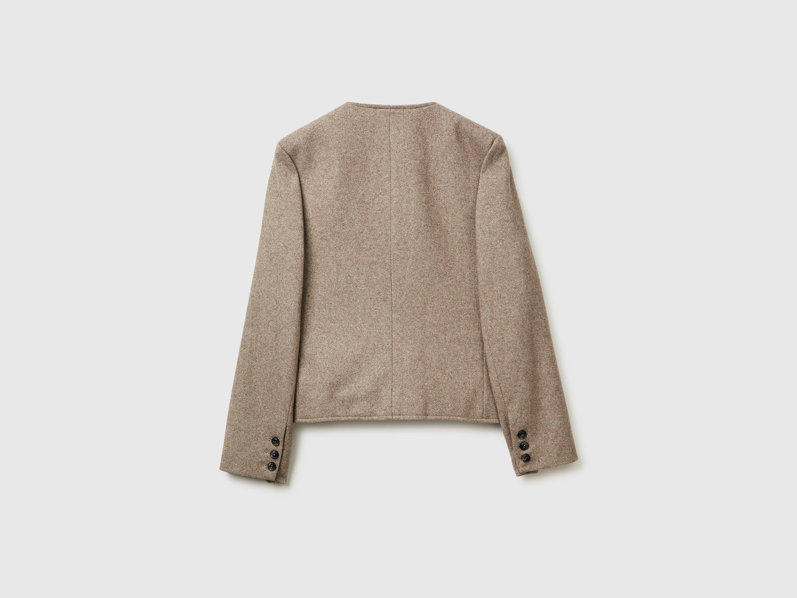 Giacca in misto lana da donna beige 2 | Benetton Outlet