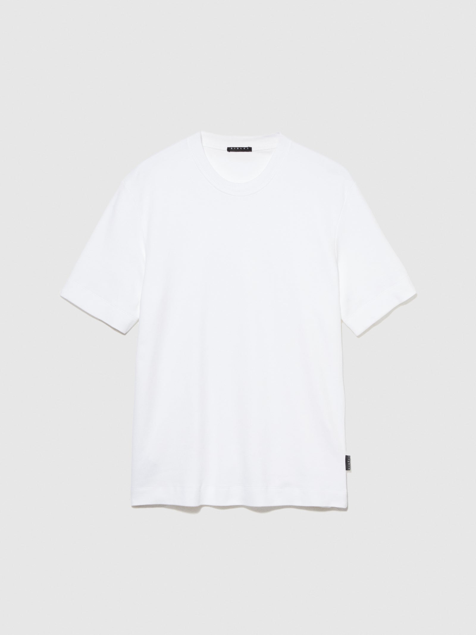T-shirt tinta unita da uomo bianco | Sisley Outlet