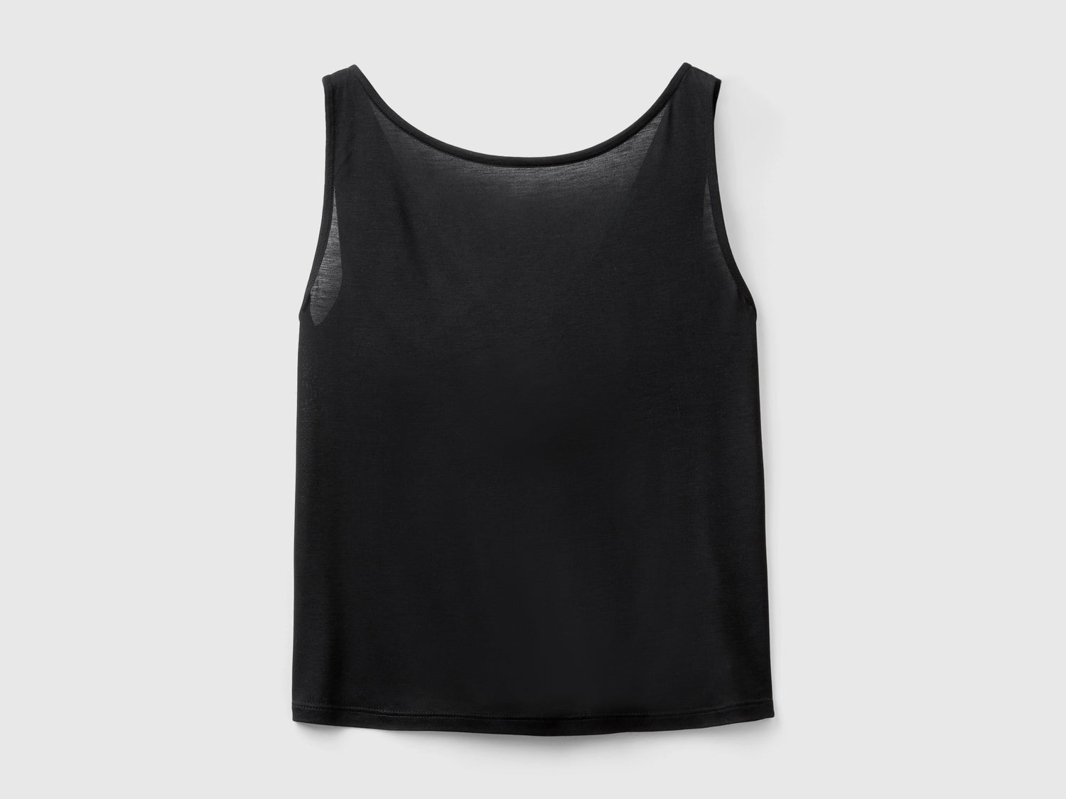 Canotta reversibile 100% viscosa da donna nero | Benetton Outlet