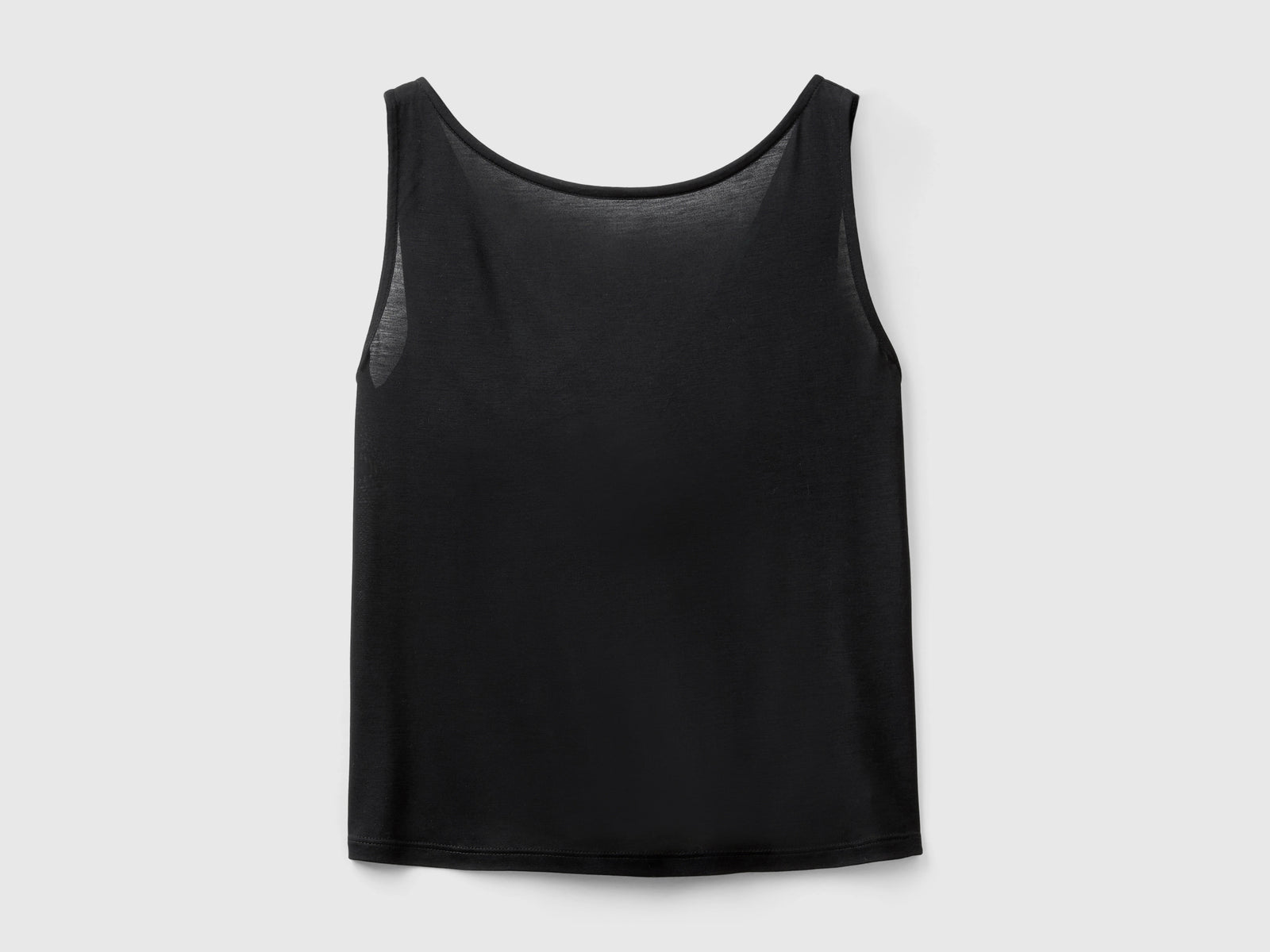 Canotta reversibile 100% viscosa da donna nero | Benetton Outlet