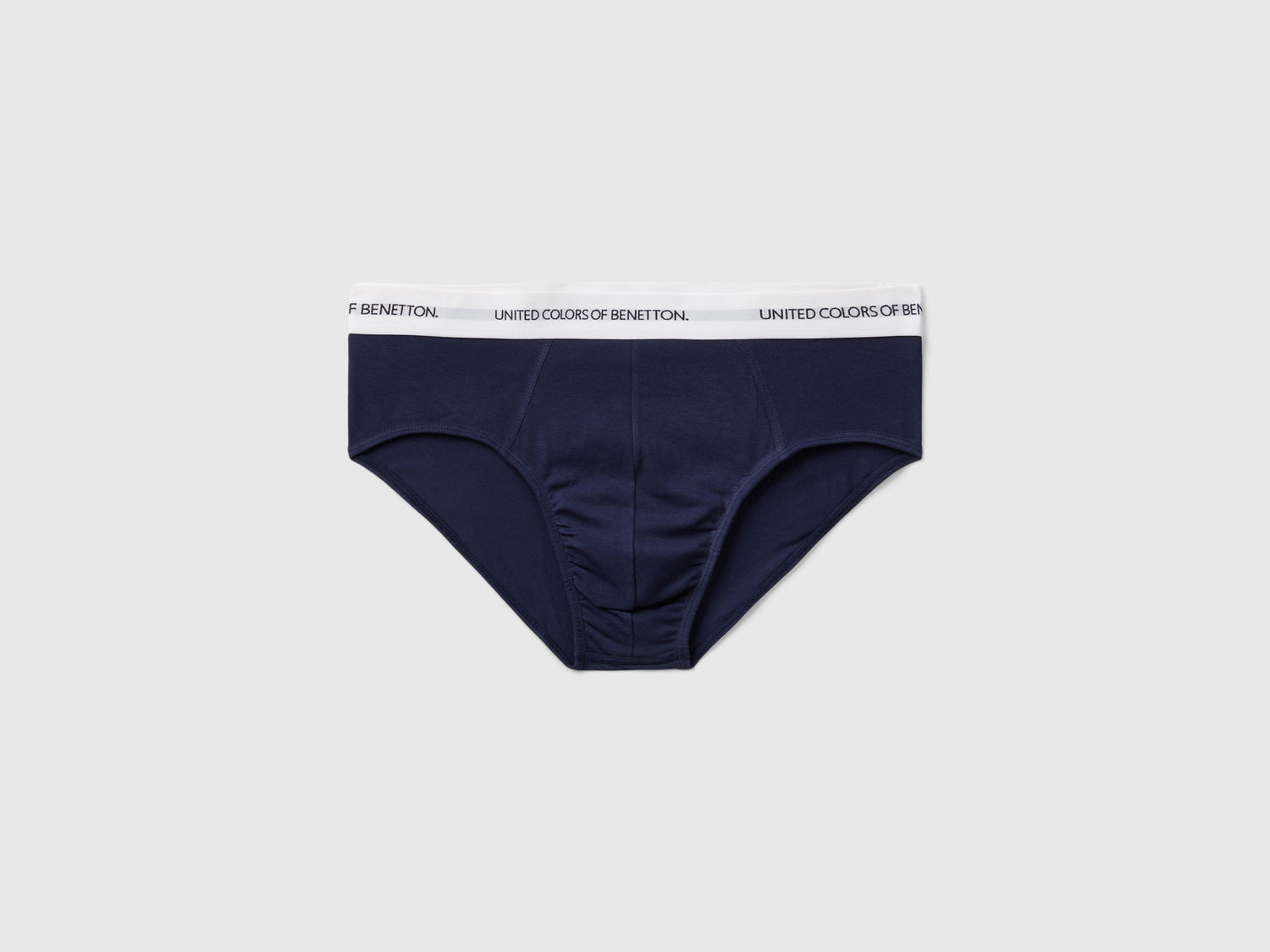 Slip in cotone biologico elasticizzato da uomo blu scuro | Benetton Outlet