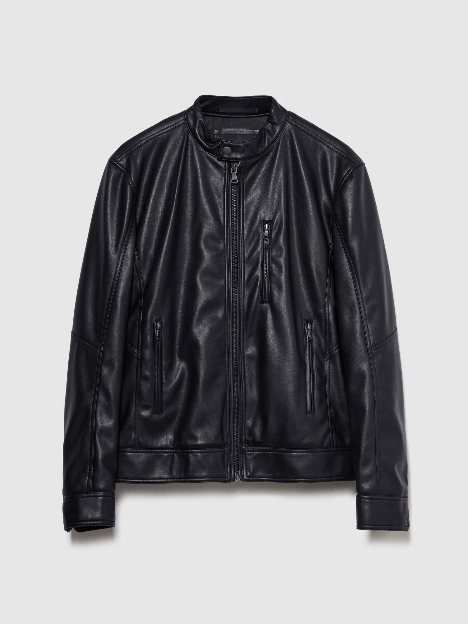 Biker slim fit da uomo nero | Sisley Outlet