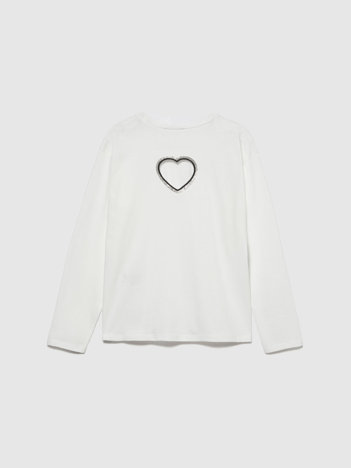 T-shirt con cuore cut-out
