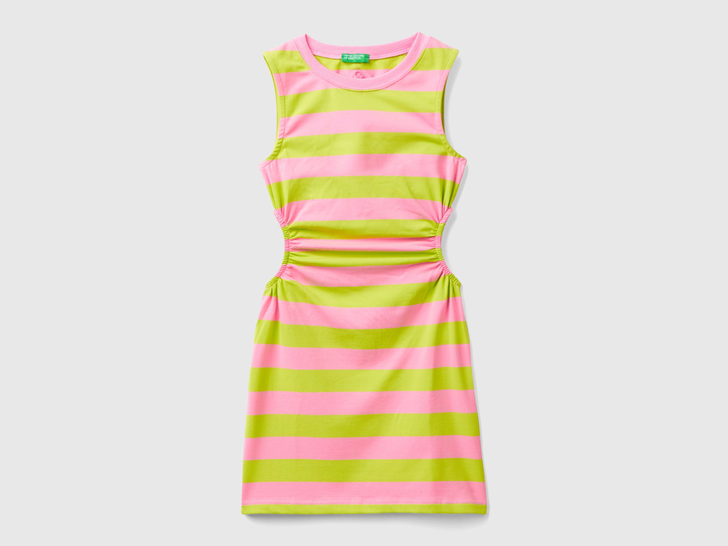 Vestito a righe con oblò da bambina multi-color | Benetton Outlet