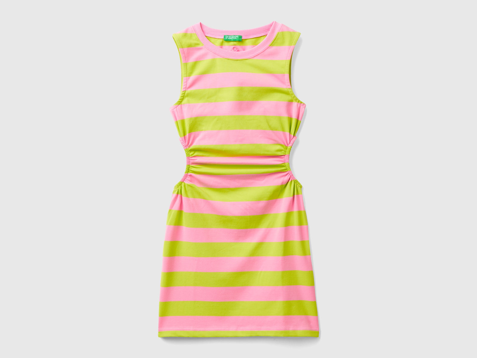 Vestito a righe con oblò da bambina multi-color | Benetton Outlet
