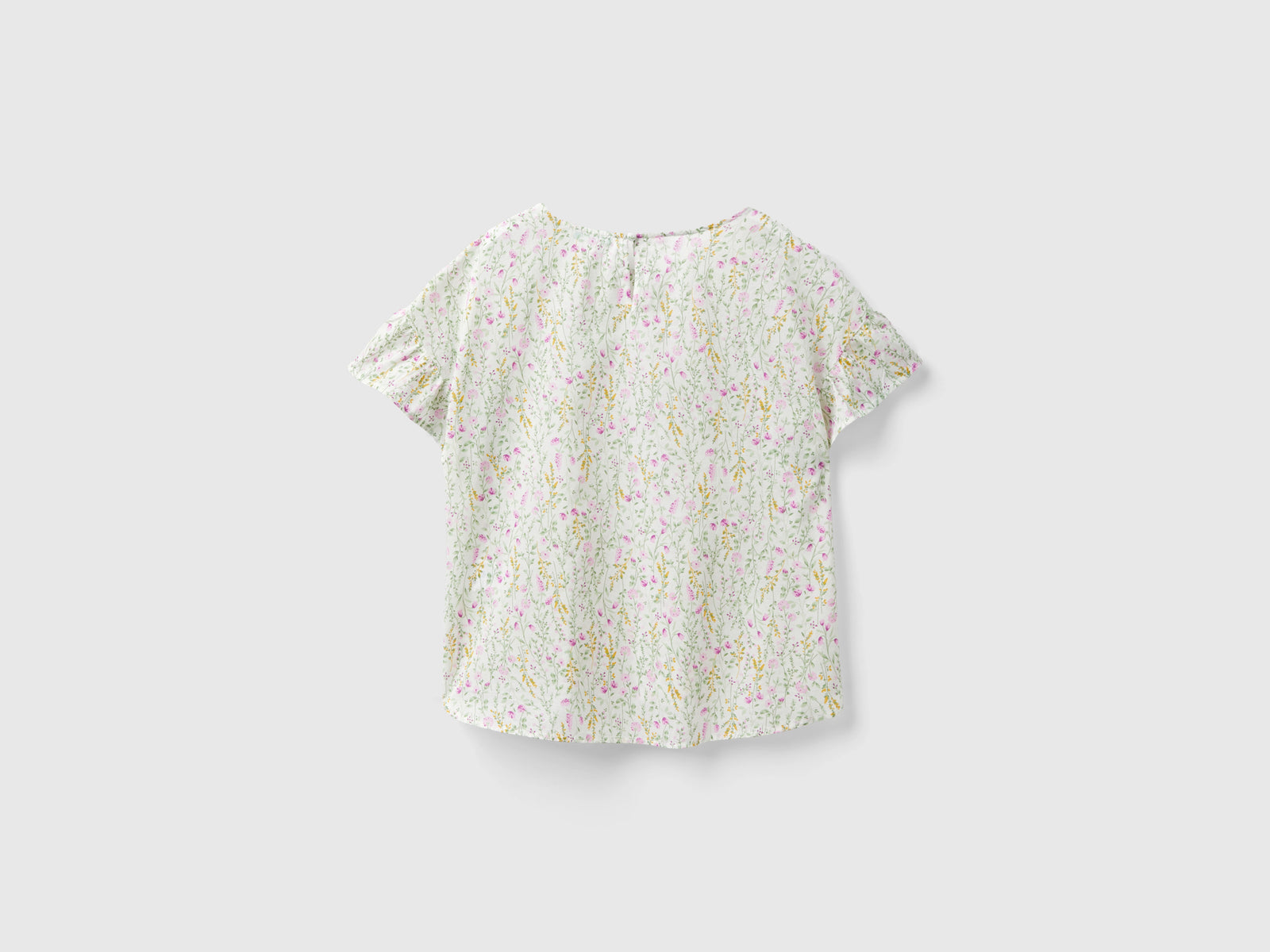 Blusa fantasia in cotone leggero da donna multi-color 2 | Benetton Outlet