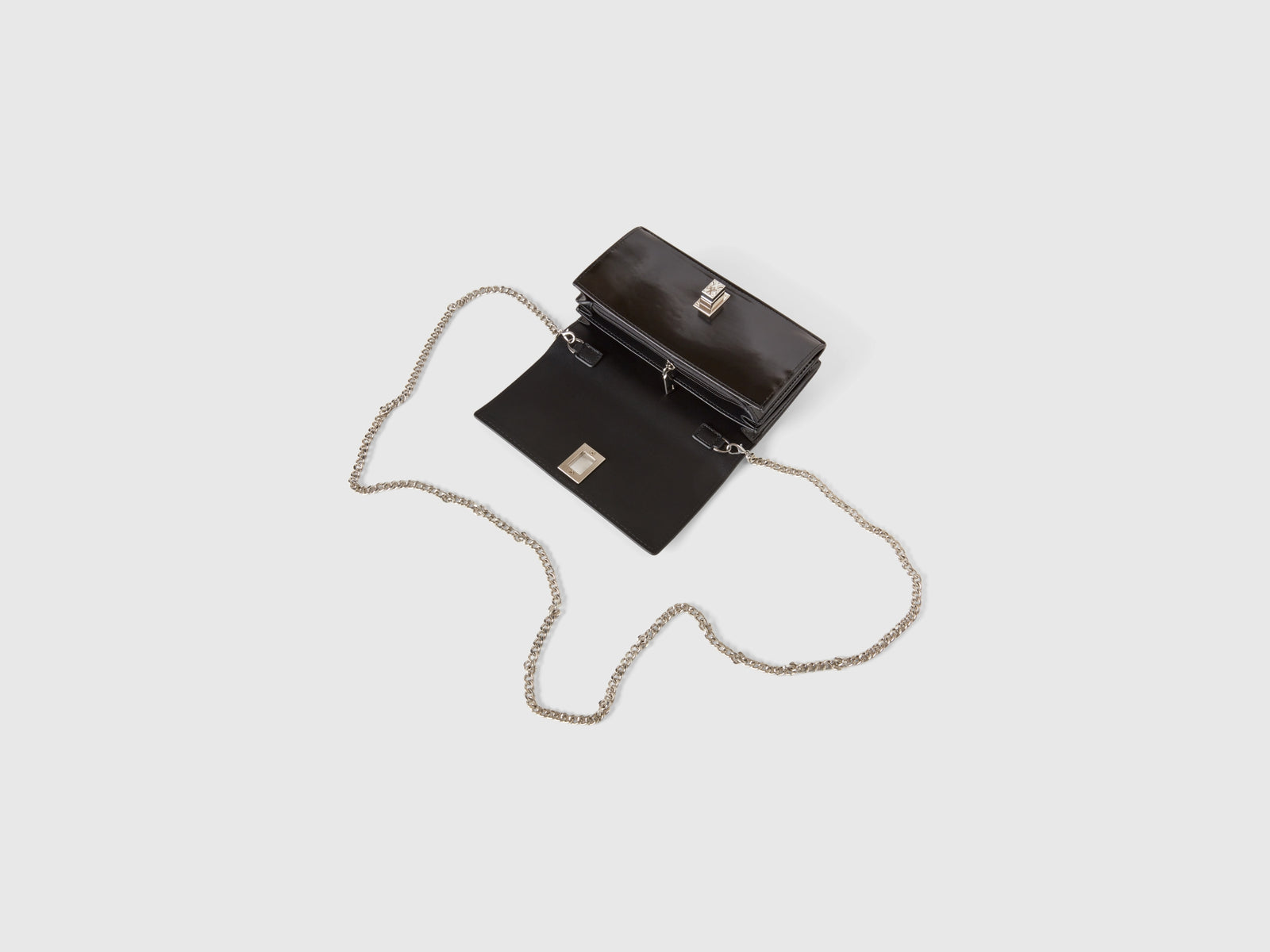 Borsa portafoglio da donna nero 3 | Benetton Outlet