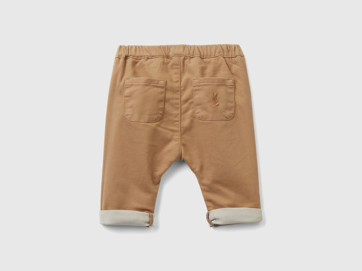 Pantaloni in misto cotone stretch