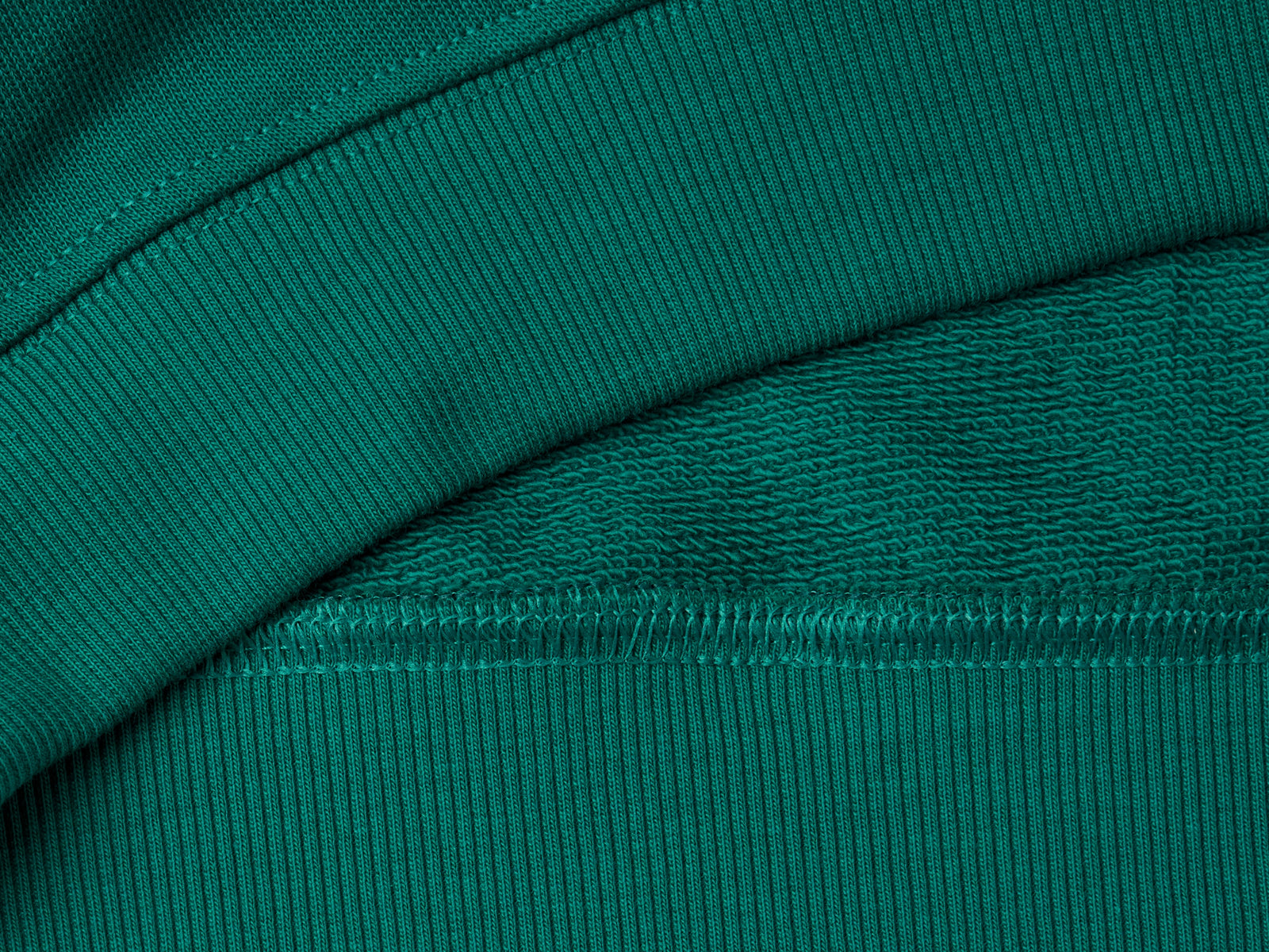 Felpa 100% cotone biologico da bimbo verde scuro 3 | Benetton Outlet