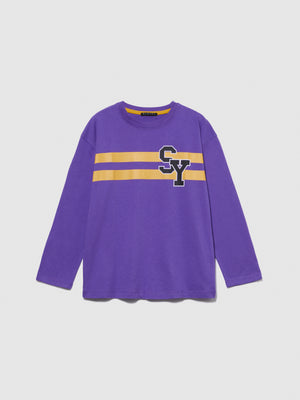 T-shirt over con stampa
