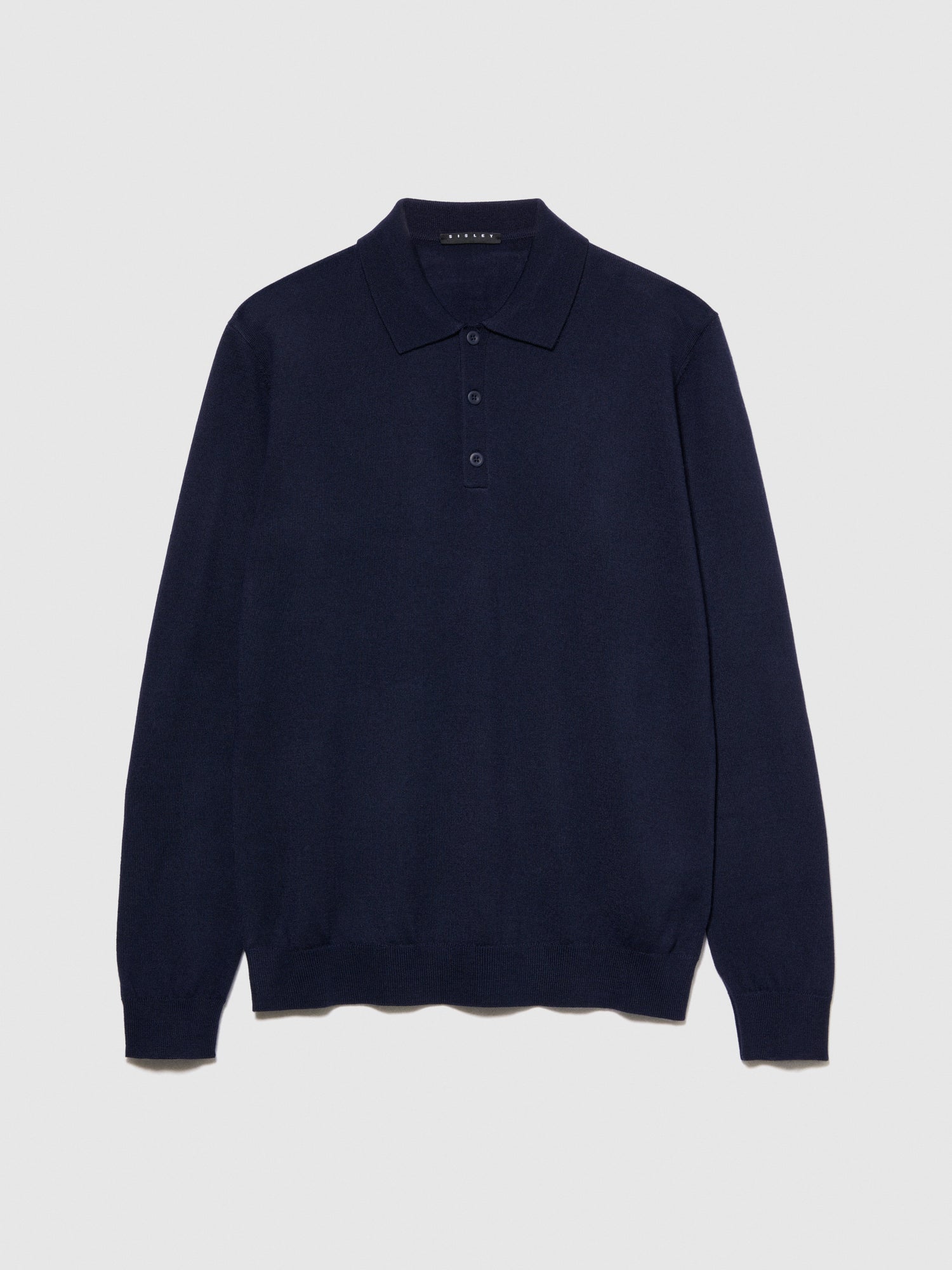 Maglia a polo slim fit da uomo blu scuro | Sisley Outlet