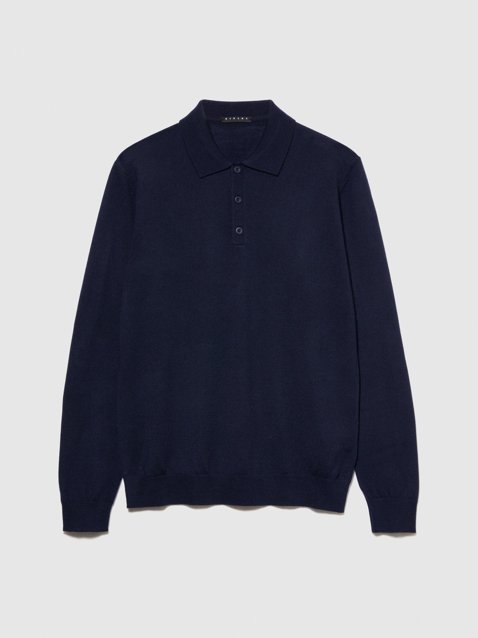 Maglia a polo slim fit da uomo blu scuro | Sisley Outlet