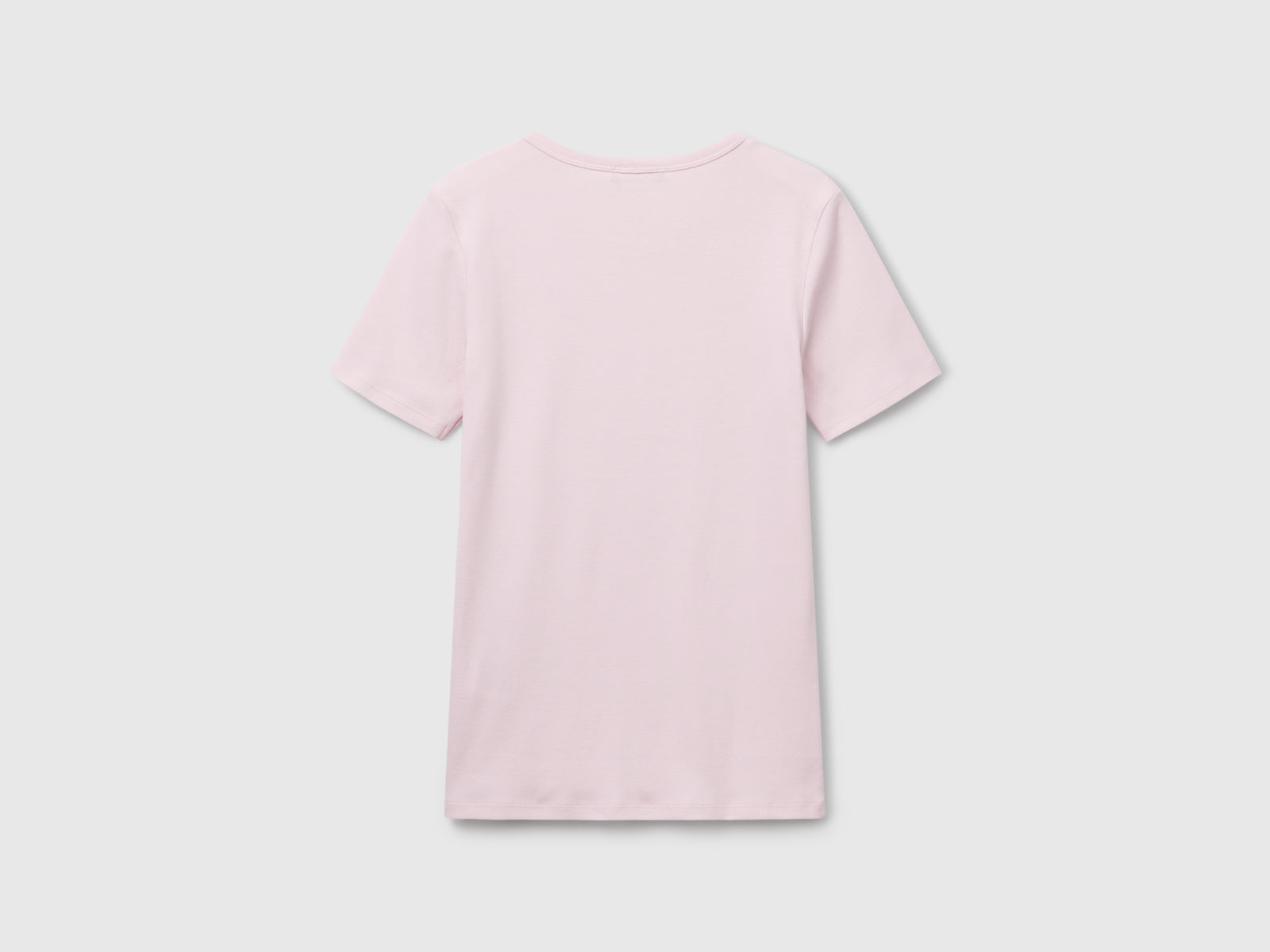 T-shirt regular fit da donna rosa tenue 2 | Benetton Outlet