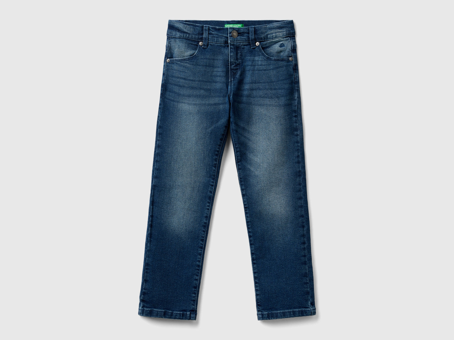 Jeans slim fit da bambina blu scuro | Benetton Outlet