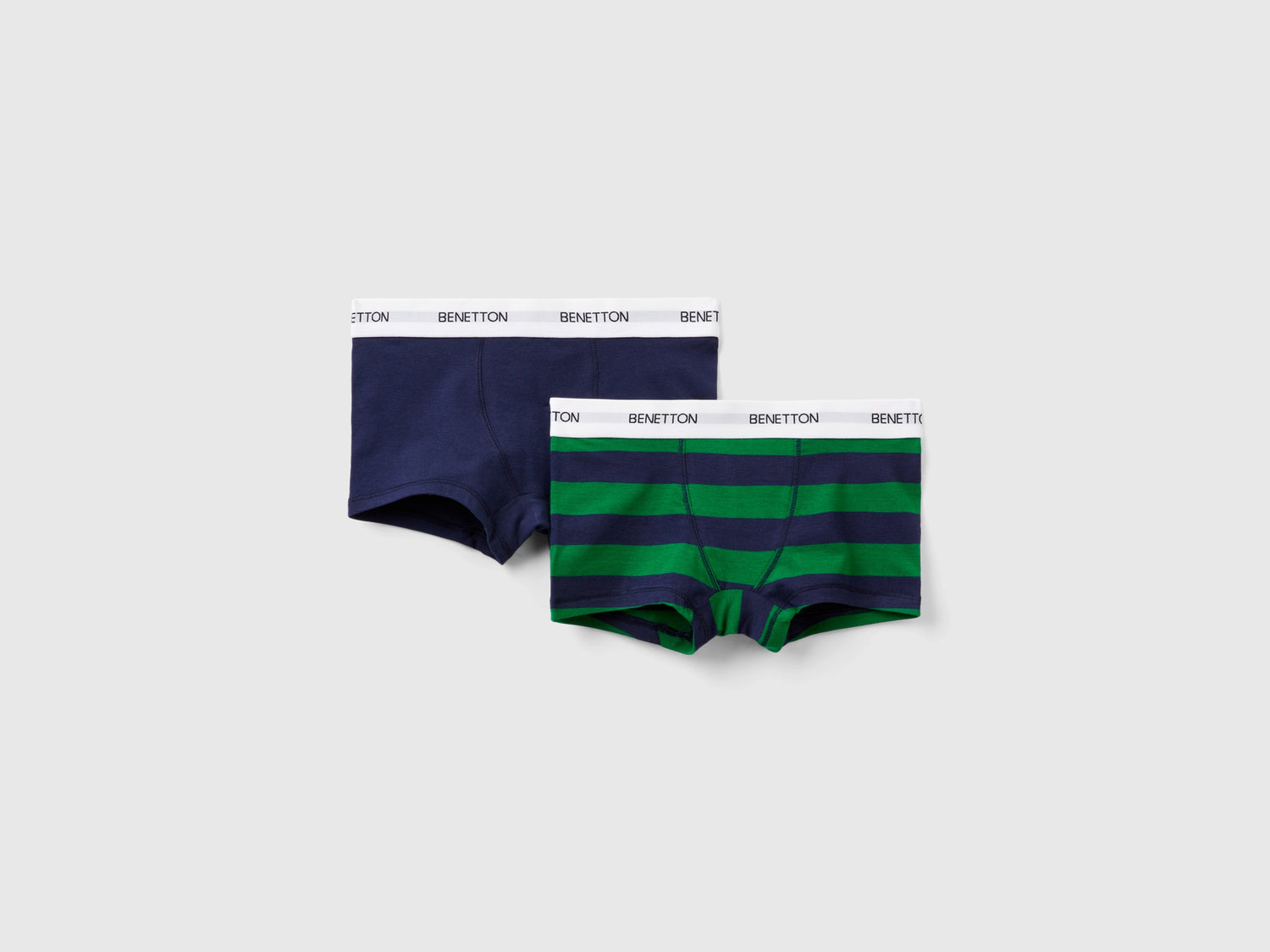 Due boxer in cotone stretch da bambino multi-color | Benetton Outlet