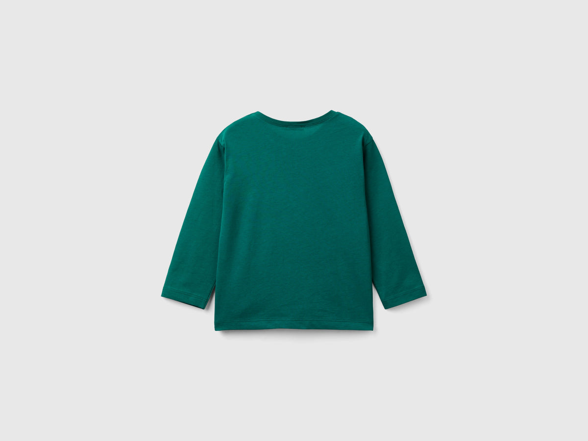 T-shirt manica lunga in cotone bio