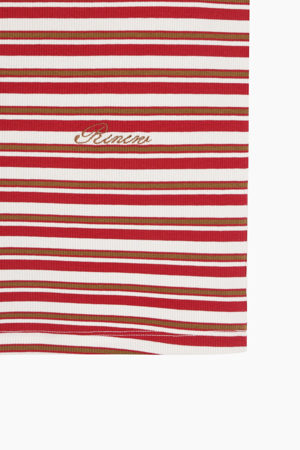 T-shirt a righe rosse