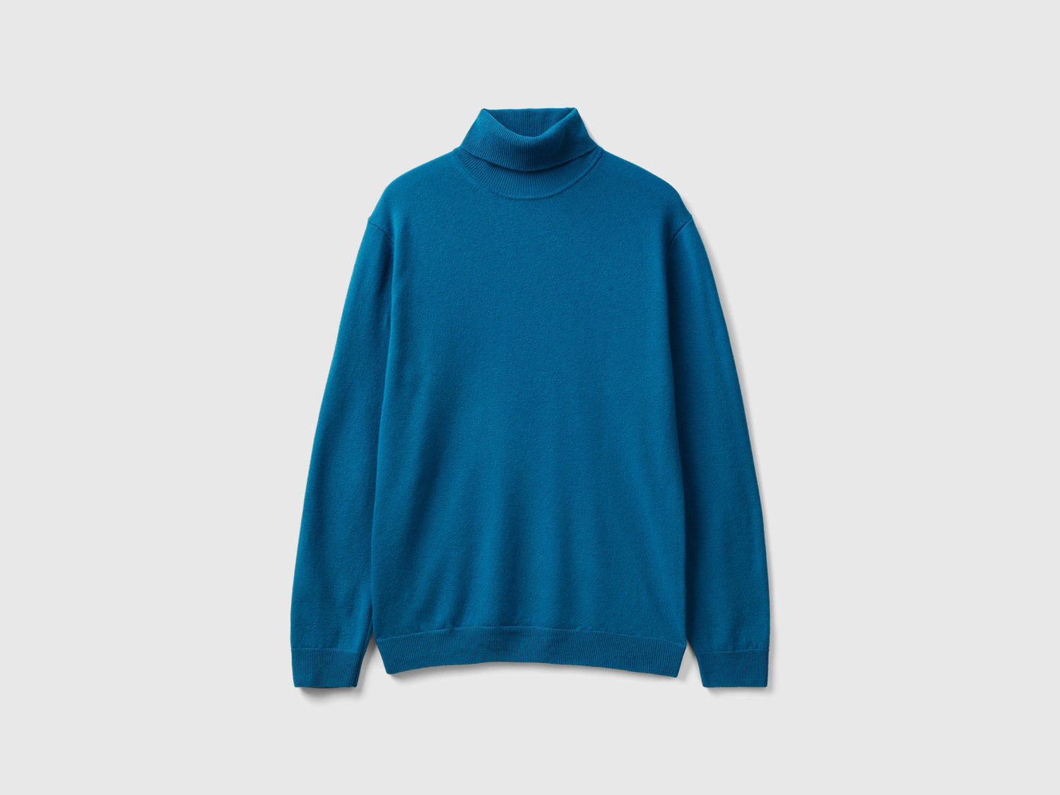 Dolcevita ottanio in pura lana Merino da uomo verde ottanio | Benetton Outlet