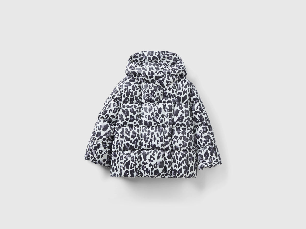 Giubbotto con stampa animalier