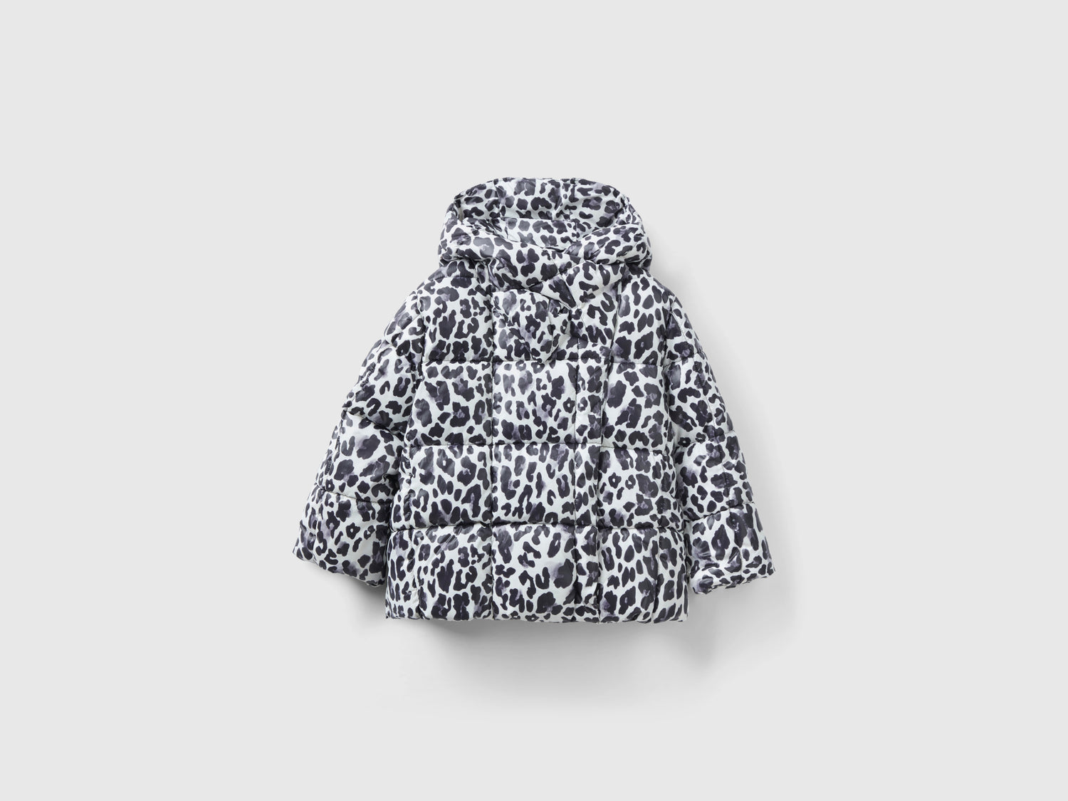 Giubbotto con stampa animalier da bimba multi-color | Benetton Outlet