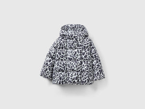 Giubbotto con stampa animalier
