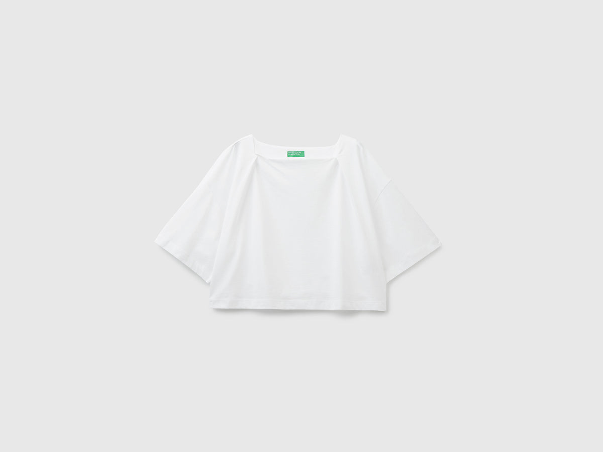 Maglietta boxy fit in puro cotone leggero