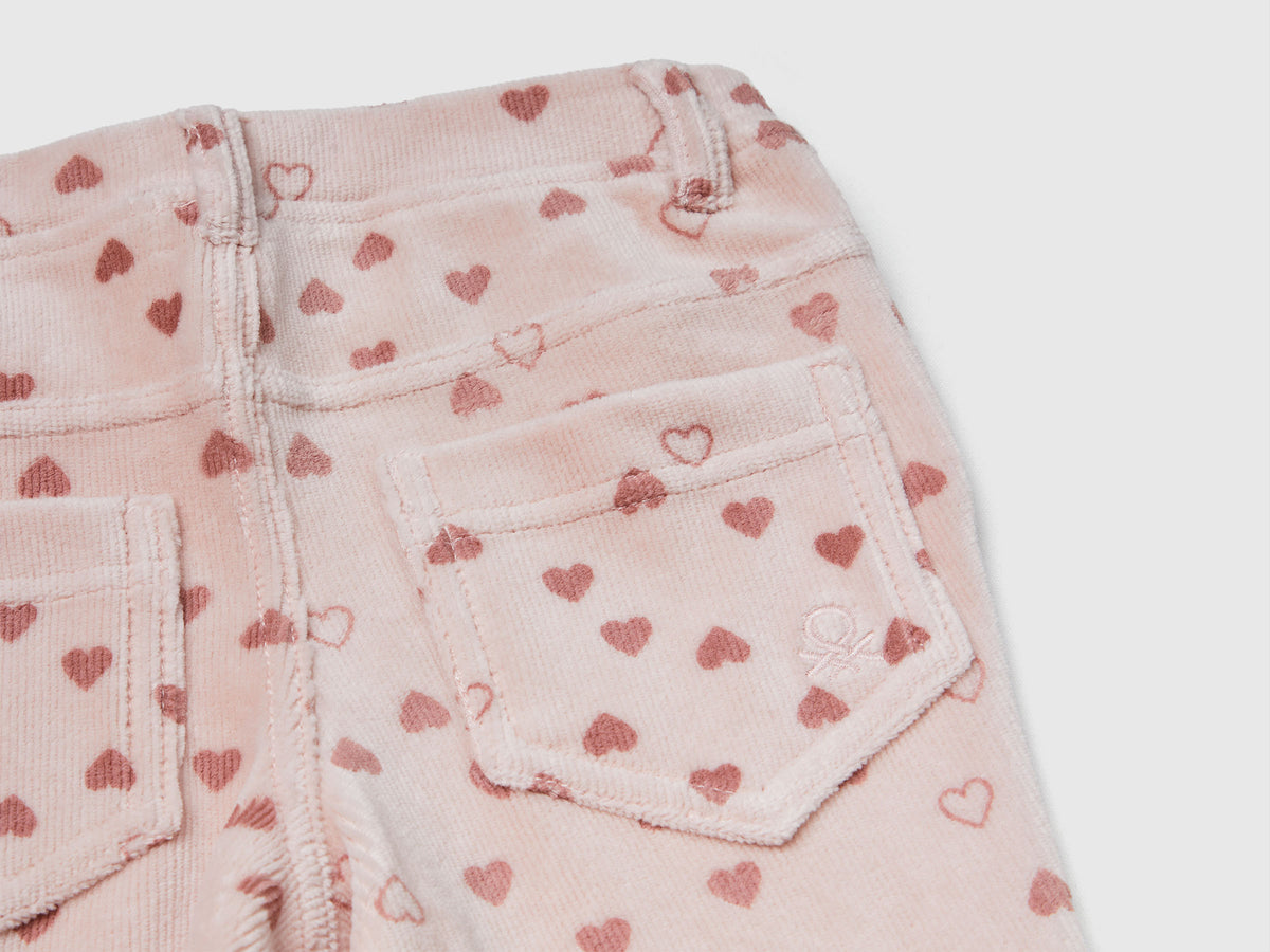 Pantaloni slim fit in ciniglia