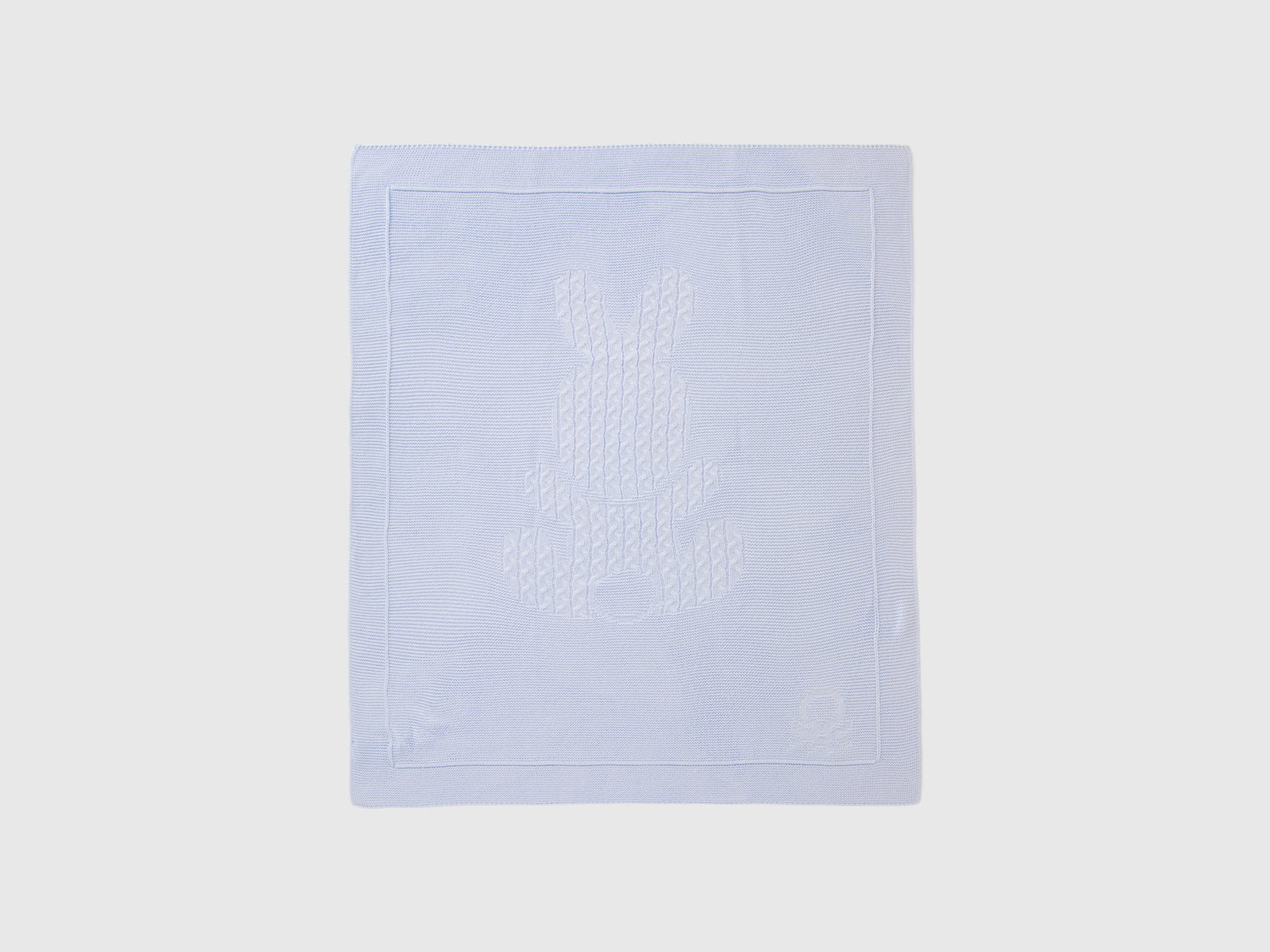 Copertina con coniglietto da neonato celeste | Benetton Outlet