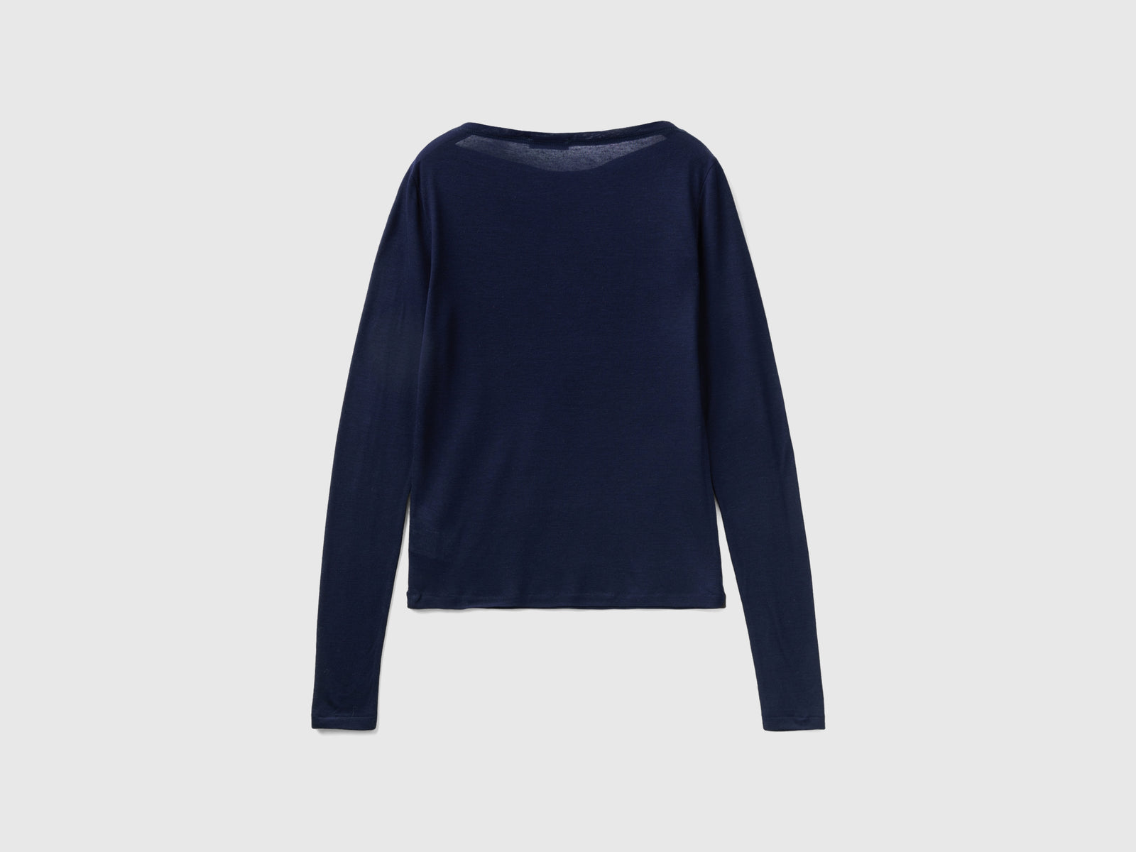 T-shirt con scollo a barchetta da donna blu scuro 2 | Benetton Outlet
