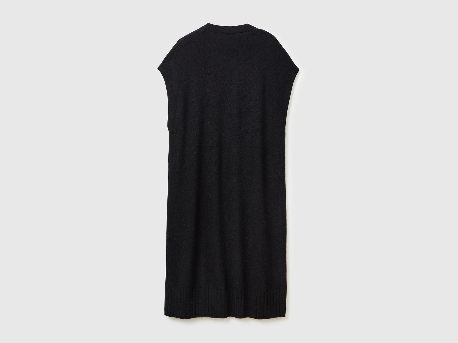 Cardigan lungo in misto cashmere da donna nero 2 | Benetton Outlet