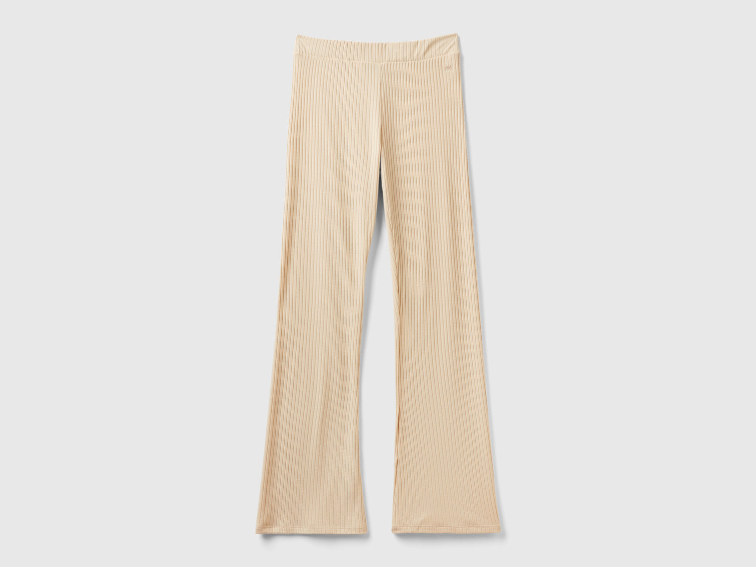 Pantaloni caldi a costine da donna beige | Benetton Outlet