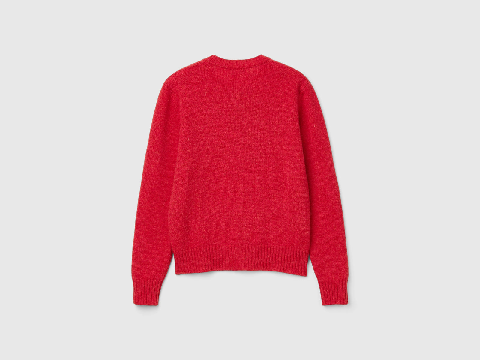 Cárdigan de pura lana Shetland da donna rosso 2 | Benetton Outlet