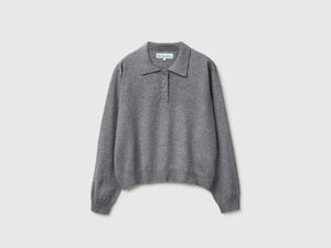 Polo in maglia di misto viscosa