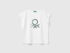 T-shirt con paillettes
