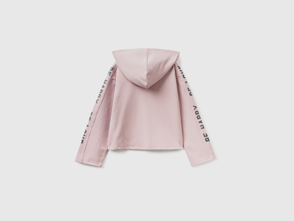 Calda felpa boxy fit con stampa