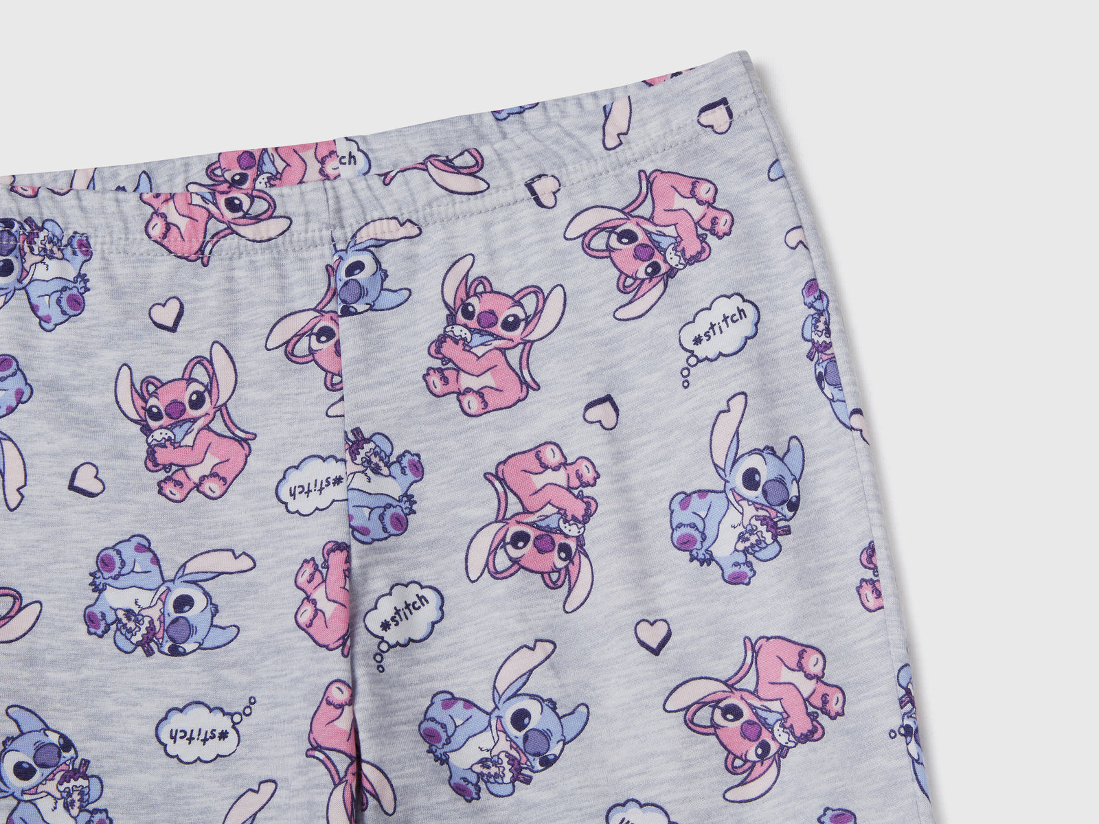 Pigiama lungo in misto cotone e viscosa dalla mano calda da bambina bianco panna 2 | Benetton Outlet