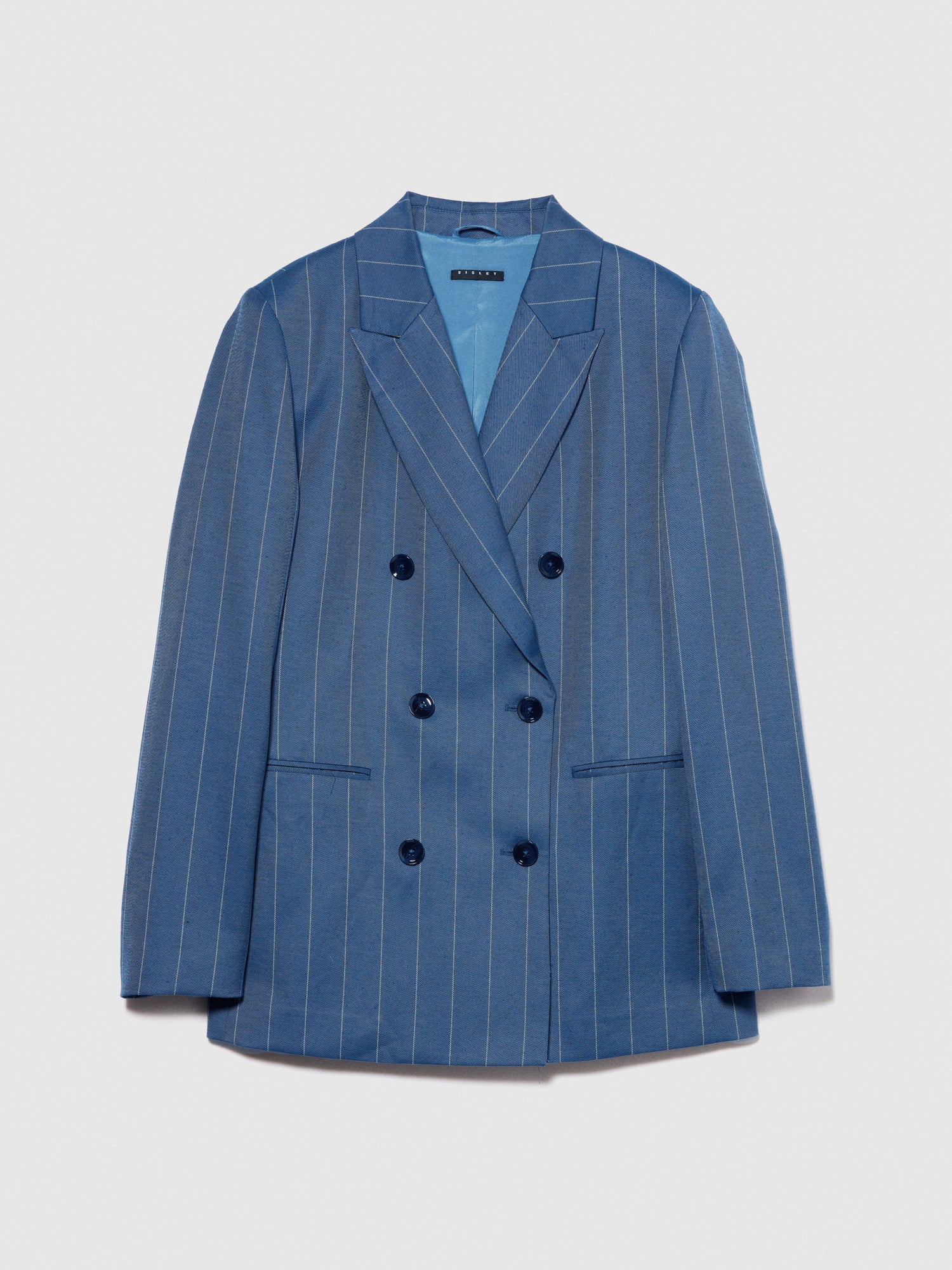 Blazer rigato da donna blu | Sisley Outlet