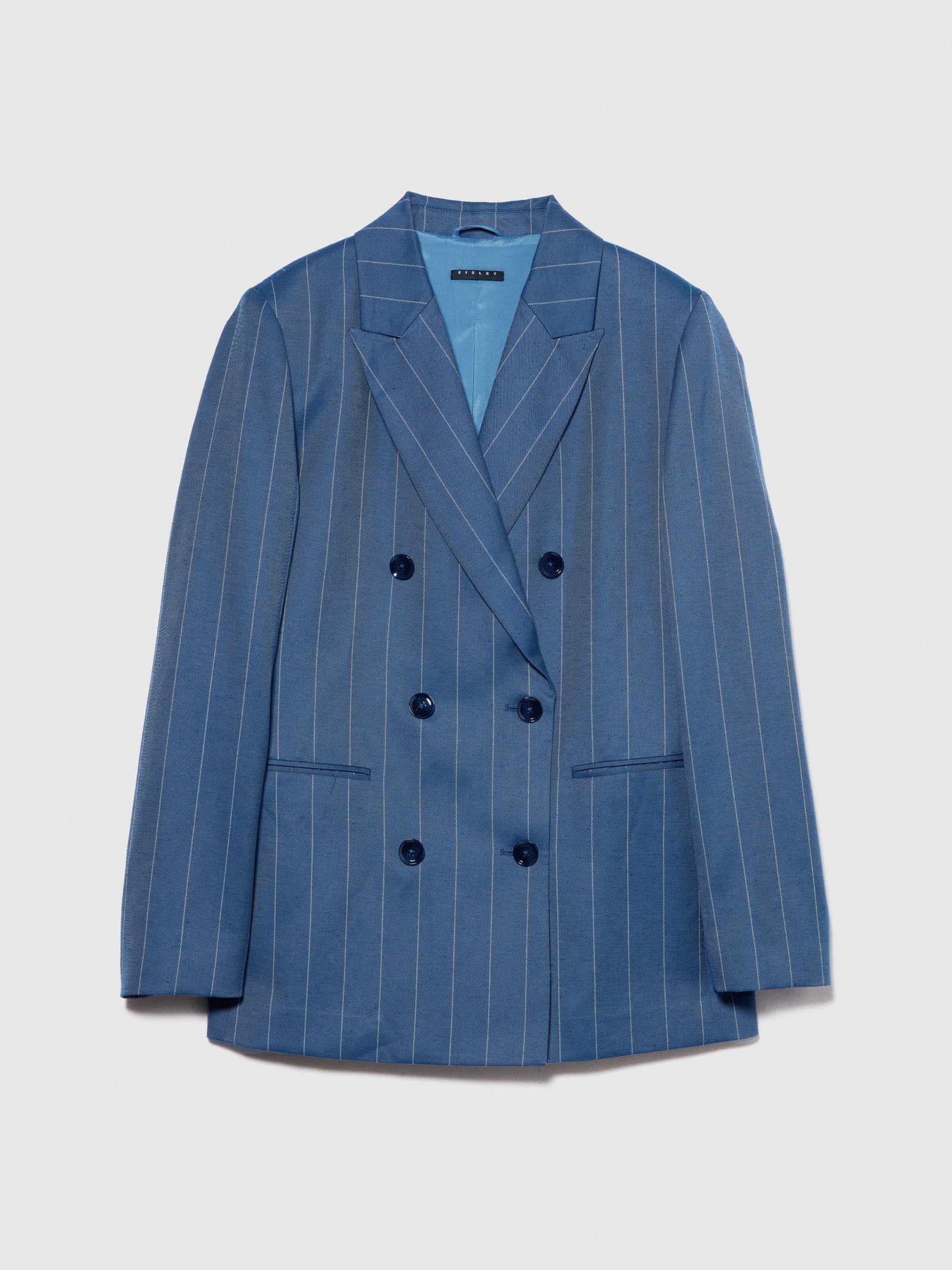 Blazer rigato da donna blu | Sisley Outlet